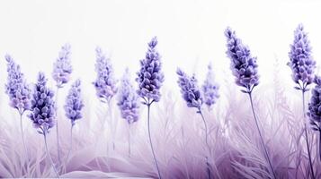 Delicate lavender flowers close-up in a serene nature setting abstract floral beauty soft pastel colors photo