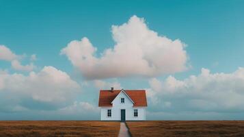Scandinavian-style home serene landscape architecture tranquil environment wide angle modern design inspiration photo