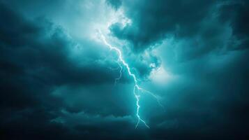 Dramatic lightning strike stormy sky nature photography atmospheric conditions aerial view dynamic weather concept photo