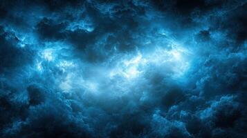 Dramatic lightning storm clouds atmospheric sky digital art mystic environment aerial viewpoint nature concept photo