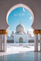 Abu dhabi sheikh zayed grand mosque photo