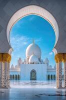 Abu dhabi sheikh zayed grand mosque photo
