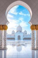 Abu dhabi sheikh zayed grand mosque photo