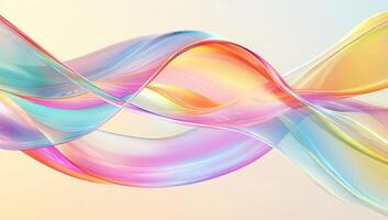 Abstract colorful wave background photo