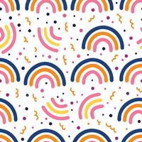 Playful Rainbow Pattern vector