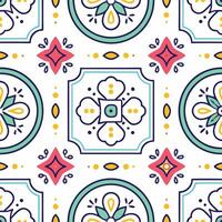Decorative Tile Pattern background vector