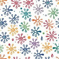 Colorful Abstract Pattern with Interconnected Shapes vector