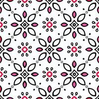 Abstract floral repeating pattern vector