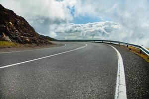 empty road to heaven in Tenerive photo