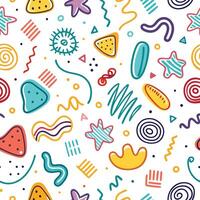 seamless pattern with colorful shapes ,background vector