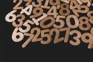 numbers fugures for business concept and design photo