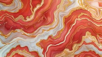 Breccia Aurora marble texture background with coral and cream warm patterns in a luxurious design. photo
