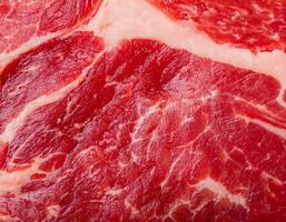 High-Resolution Texture of Fresh Raw Beef with Marbling photo