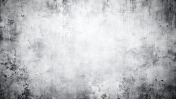 A grungy, gray abstract background with a mix of light and dark patches creates a textured, photo