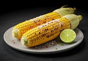 Grilled Corn on the Cob with Lime and Spices photo