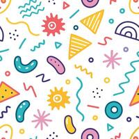 Fun, vibrant, and colorful abstract pattern vector