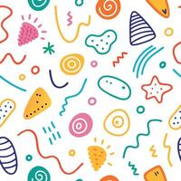 seamless pattern with colorful lines vector