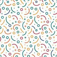 Colorful Abstract Pattern with Circles and Lines vector