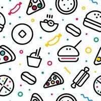 Food Pattern background background vector