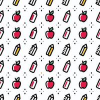 Back-to-School Pattern background , vector