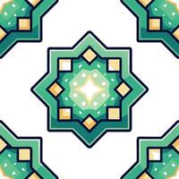 Geometric Pattern Tile Design vector