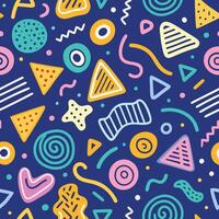 seamless pattern withwhite background shapes and shapes vector