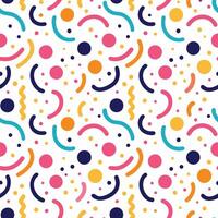 a colorful pattern with shapes circles white background vector
