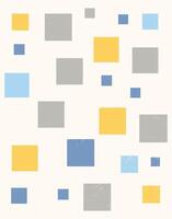 Minimalist Geometric Colorful Squares Pattern vector
