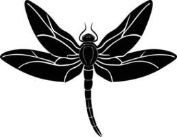 tylish Dragonfly Silhouette Design for Creative Projects vector