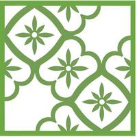 Elegant Geometric Pattern with Floral Motif Seamless Design vector