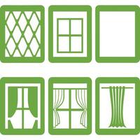 Window Curtains Stylish Drapery Styles for Interior Design vector