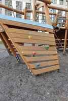 Wooden Panel For Playground Climbing photo