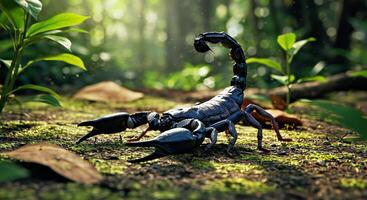 Scorpion in the jungle wallpaper photo