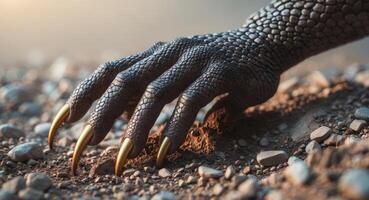 A hand with claws on it's hand photo