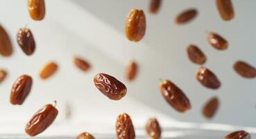 A bunch of dates falling from the sky photo