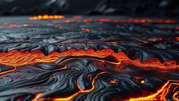 Lava Texture Molten View with Texture with Fiery with Lava photo