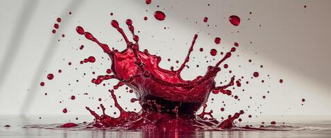 Red wine splash photo