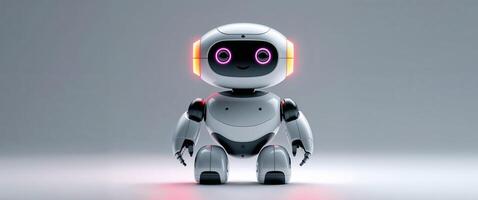 Compact and Friendly Robot with LED Features photo