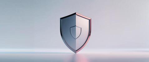 Digital security shield symbolizes protection in a connected world of technology and data photo