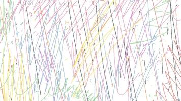 Dynamic Abstract Texture Animation with Vibrant Lines and Colors, colorful lines moving across a white background video