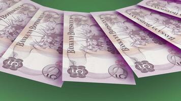 Dazzling Looping Design 5 Pula Curency of Botswana video