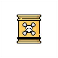 A skull and crossbones icon on a white background vector