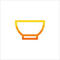A bowl icon on a white background vector