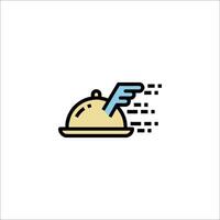 A cloche with a wing on it vector