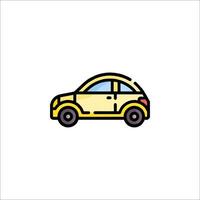 A small car icon on a white background vector