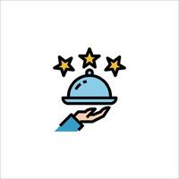 A cloche with five stars on it vector