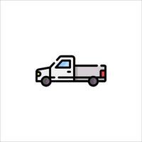 A truck icon on a white background vector