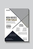 real estate house social media post or square banner template vector