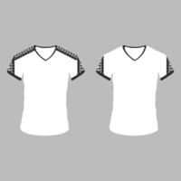 geometric retro traceries on shirts isolated related tags white black and red blank t shirt vector