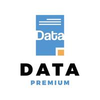 document file data icon logo template illustration design vector